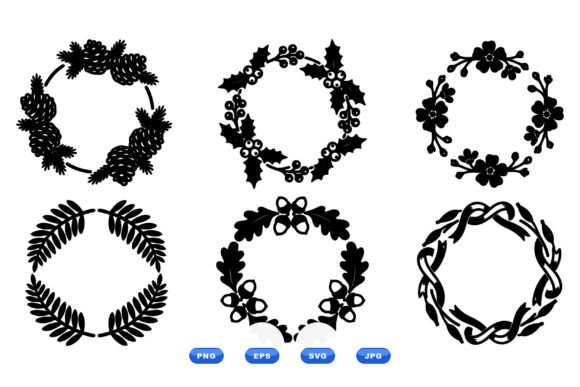 Download Holiday Wreath SVG Collection - Holiday wreath svg Collection