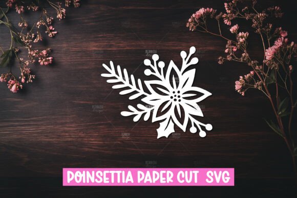 Download Paper Cut Poinsettia Flower SVG - Premium Resources