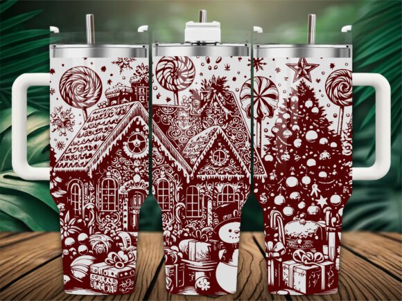 Download Gingerbread House Tumbler Wrap - Premium Resources