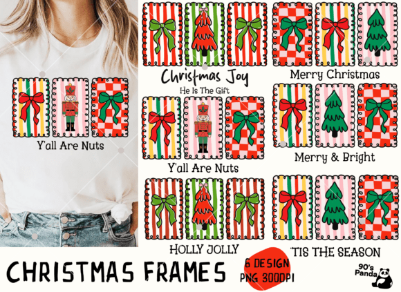 Download Christmas Doodle Frame Design Bundle PNG - Premium Resources