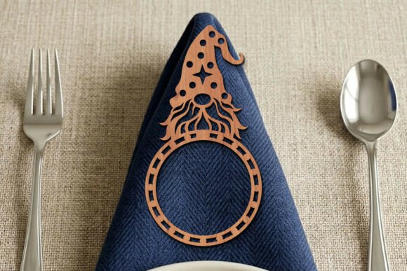 Download Christmas Napkin Ring SVG Laser Cut - Napkin Collection