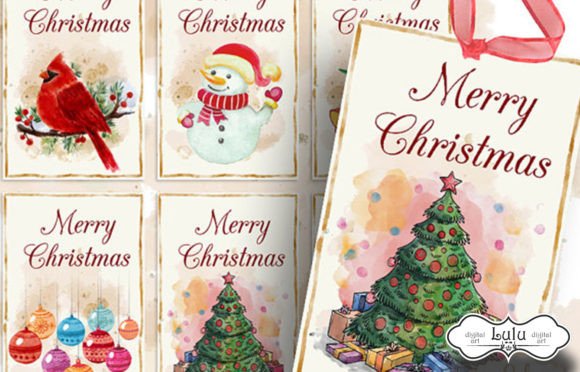 Download Watercolor Christmas Cards - Cards Collection