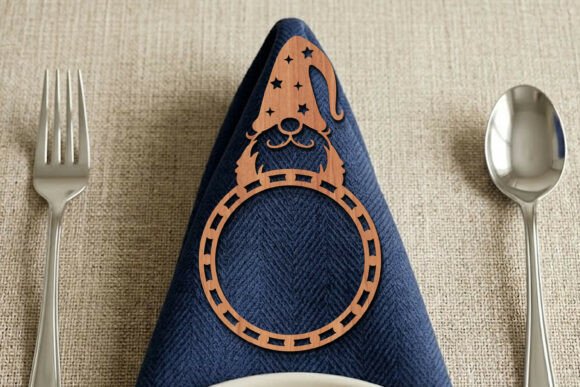 Download Christmas Napkin Ring SVG Laser Cut - Napkin Collection