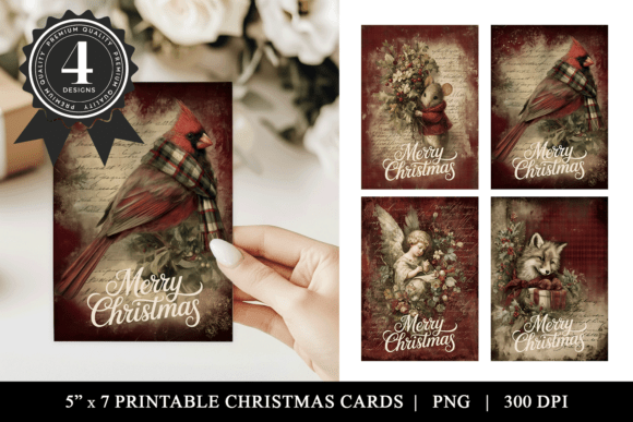 Download Vintage Cardinal Christmas Cards - Cards Collection