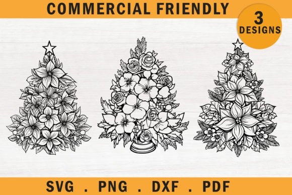 Download Christmas Tree Floral Svg,Poinsettia Svg - Poinsettia svg Collection