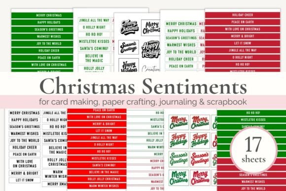 Download Printable Sentiments for Christmas Cards - Cards Collection