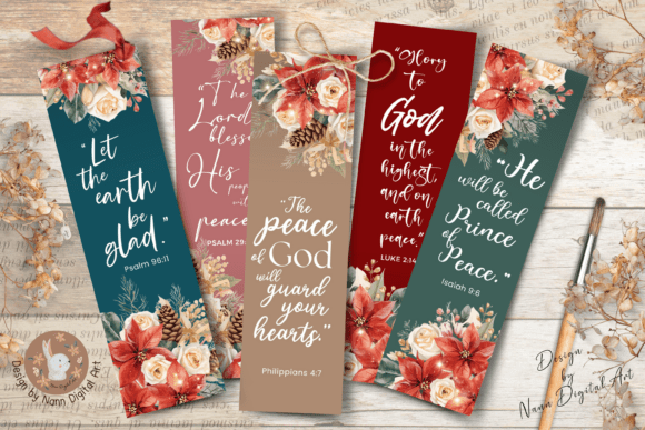 Download Printable Bookmarks Christmas Cards Set - Cards Collection