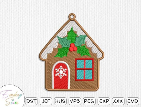 Download Gingerbread House Embroidery Design - Premium Bundle